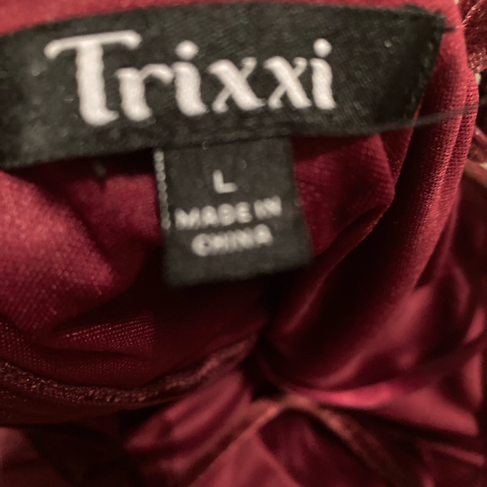 Maroon dress, womans Large